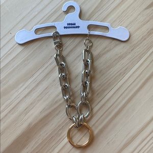 Dual-Tone Statement Chain Necklace